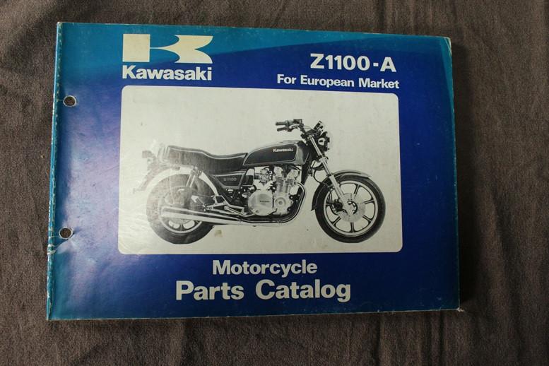 Kawasaki Z1100A 1981 motorcycle parts catalogue Z1100 A1, Ophalen of Verzenden, Kawasaki