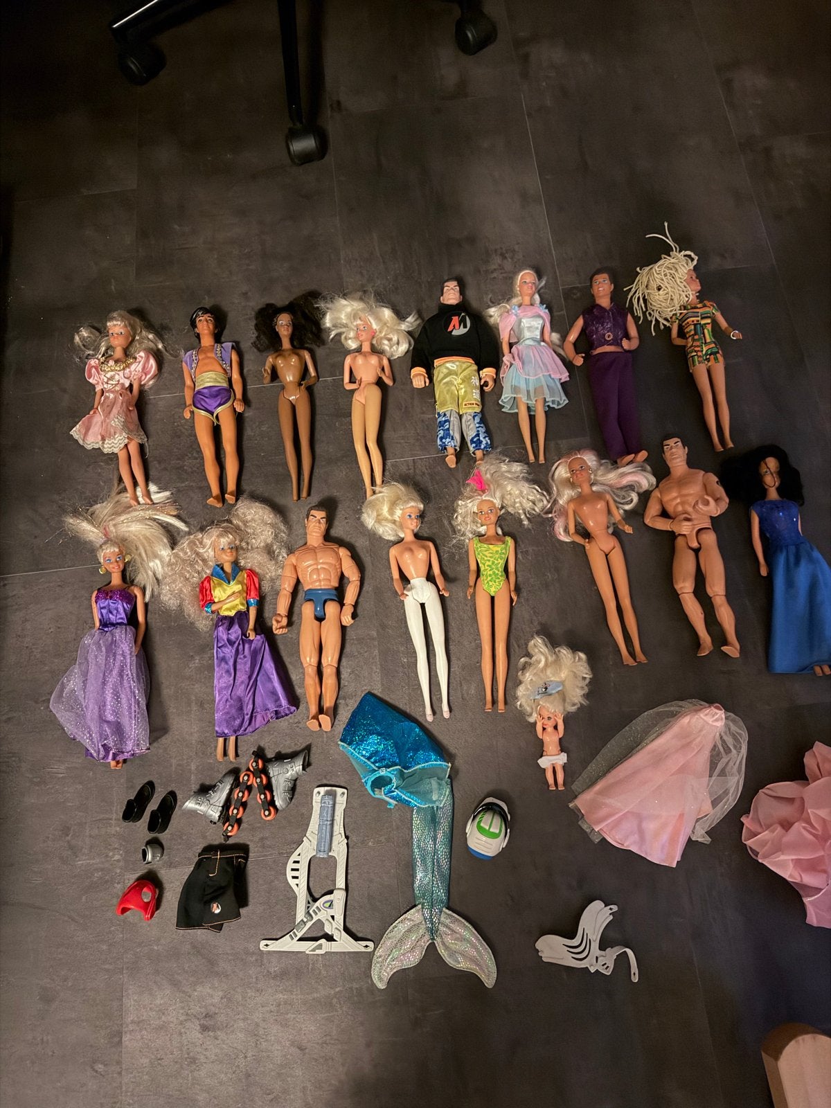 Vintage Barbie en Ken poppen - Zolderopruiming, Ophalen of Verzenden, Gebruikt, Barbie
