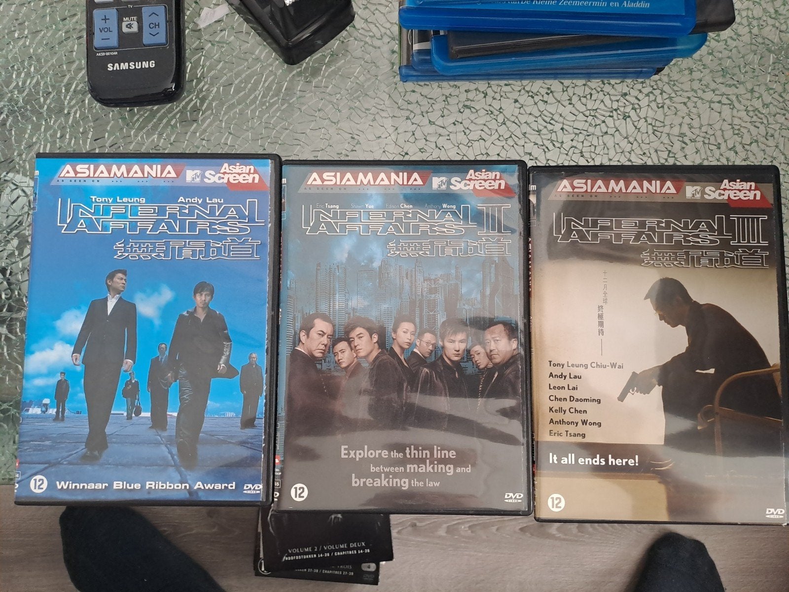 Infernal affairs - 3x (dvd), Alle leeftijden, Ophalen of Verzenden, Zo goed als nieuw, Overige gebieden