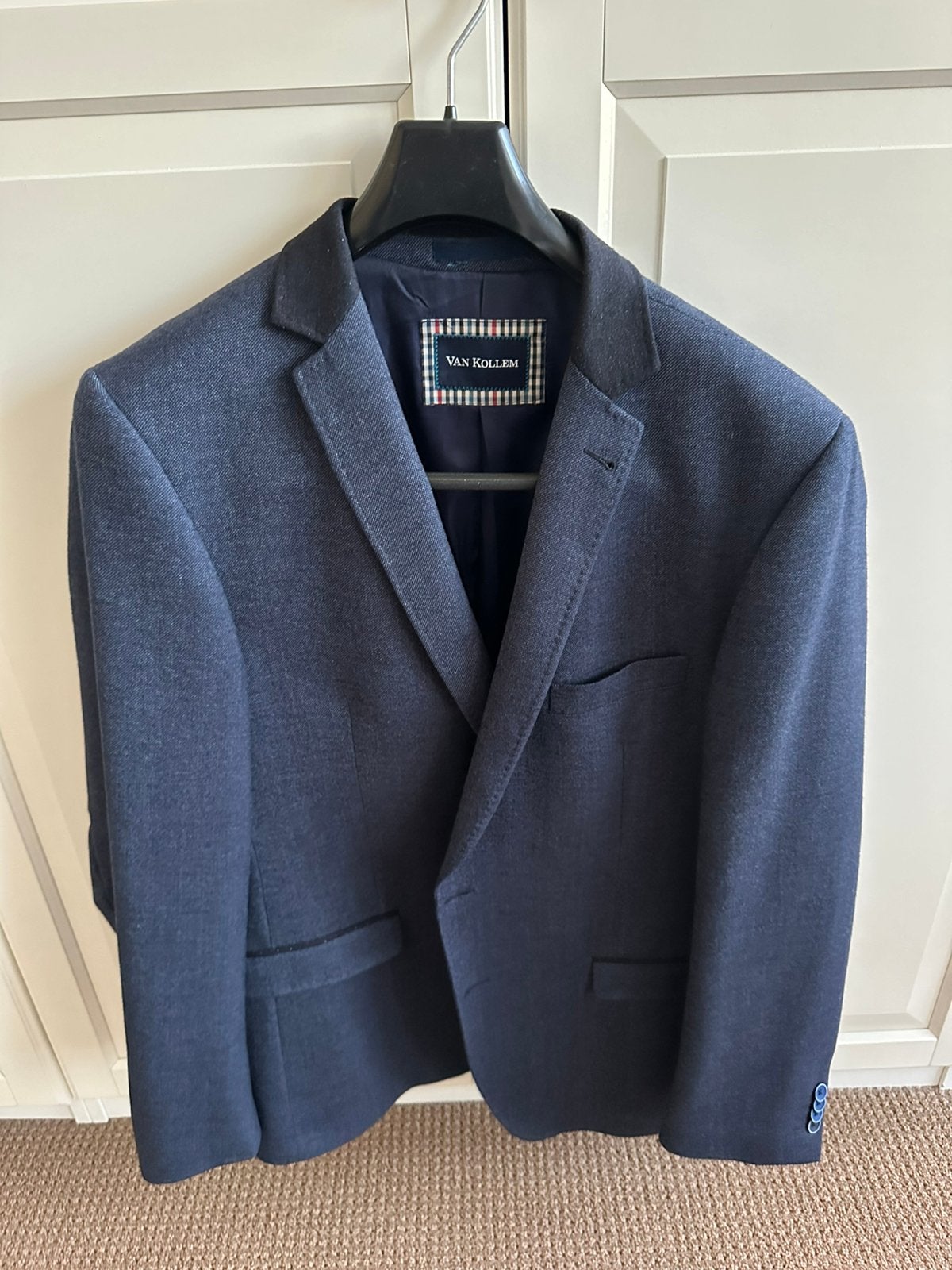 Colbert van Kollum/van Gils fashion maat 54 blauw, Ophalen of Verzenden, Zo goed als nieuw, Maat 52/54 (L), Blauw