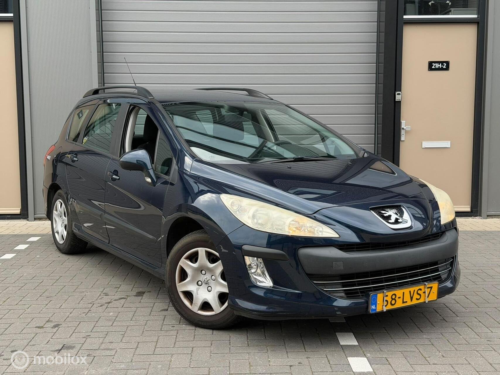 Peugeot 308 SW 1.6 VTi X-Line | Trekhaak | Airco | Apk 2027, Auto's, Voorwielaandrijving, 4 cilinders, 715 kg, Blauw