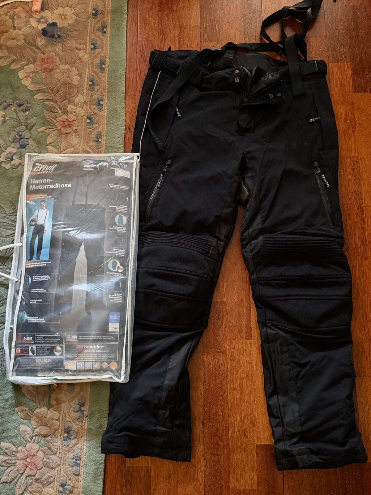 Crivit Motorbroek maat 56/58 met losse voering - ZGAN, Motoren, Ophalen of Verzenden, Nieuw met kaartje, Heren, Broek | textiel