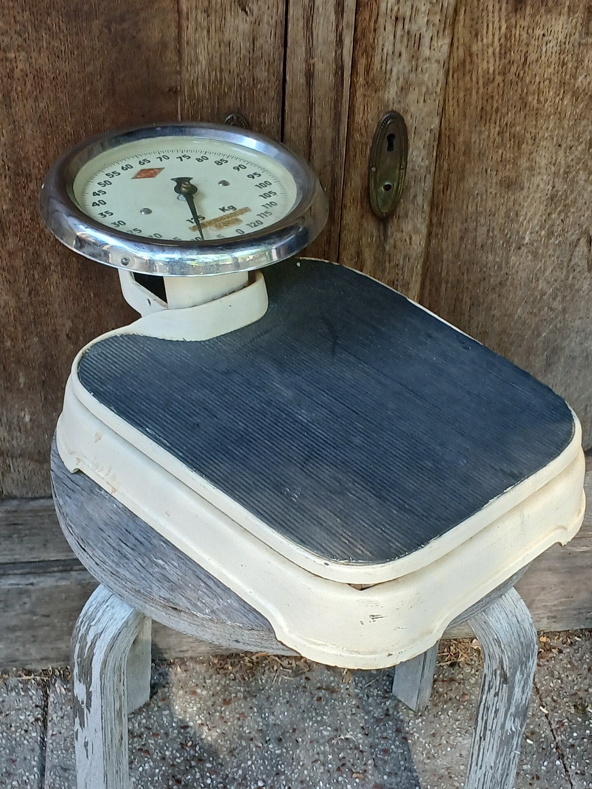 Vintage Krups Personenweegschaal - Analoog - Tot 125 KG, Gebruikt, Analoog, 100 kg of meer, Ophalen of Verzenden