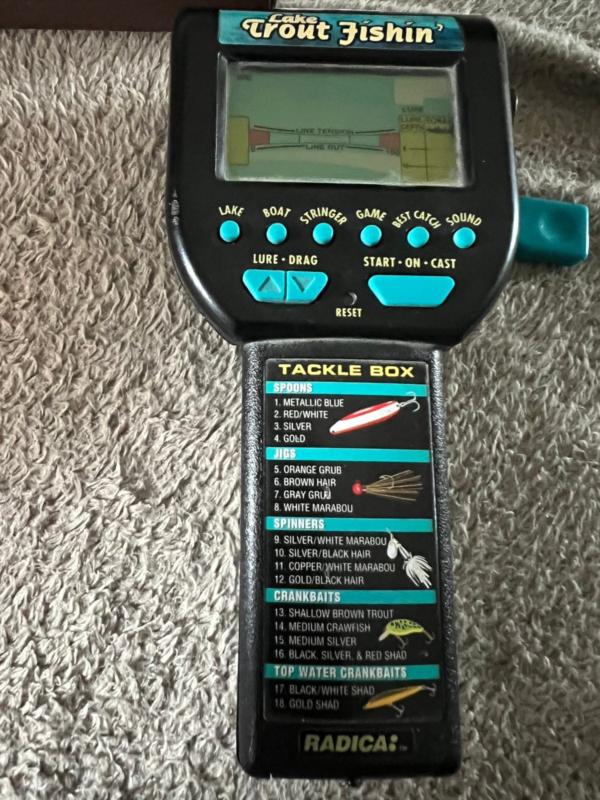 Radica Lake Trout Fishin' Handheld Game, Spelcomputers en Games, Games | Overige, Gebruikt, 1 speler, Ophalen of Verzenden, Vanaf 7 jaar