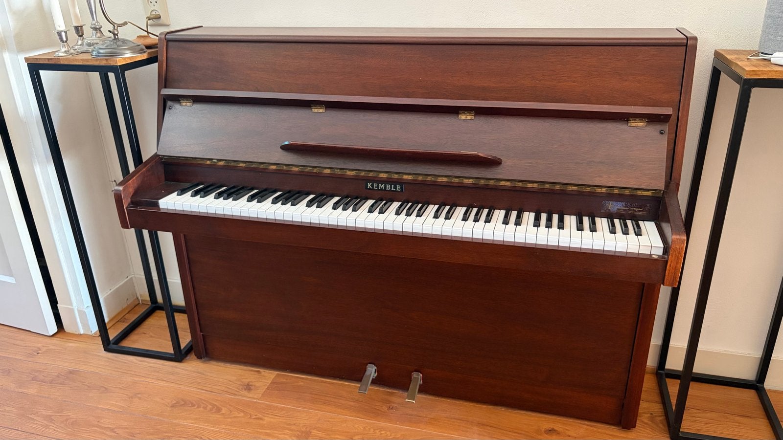 Kemble Piano mahoniehouten kleur, Muziek en Instrumenten, Ophalen, Gebruikt, Bruin, Piano