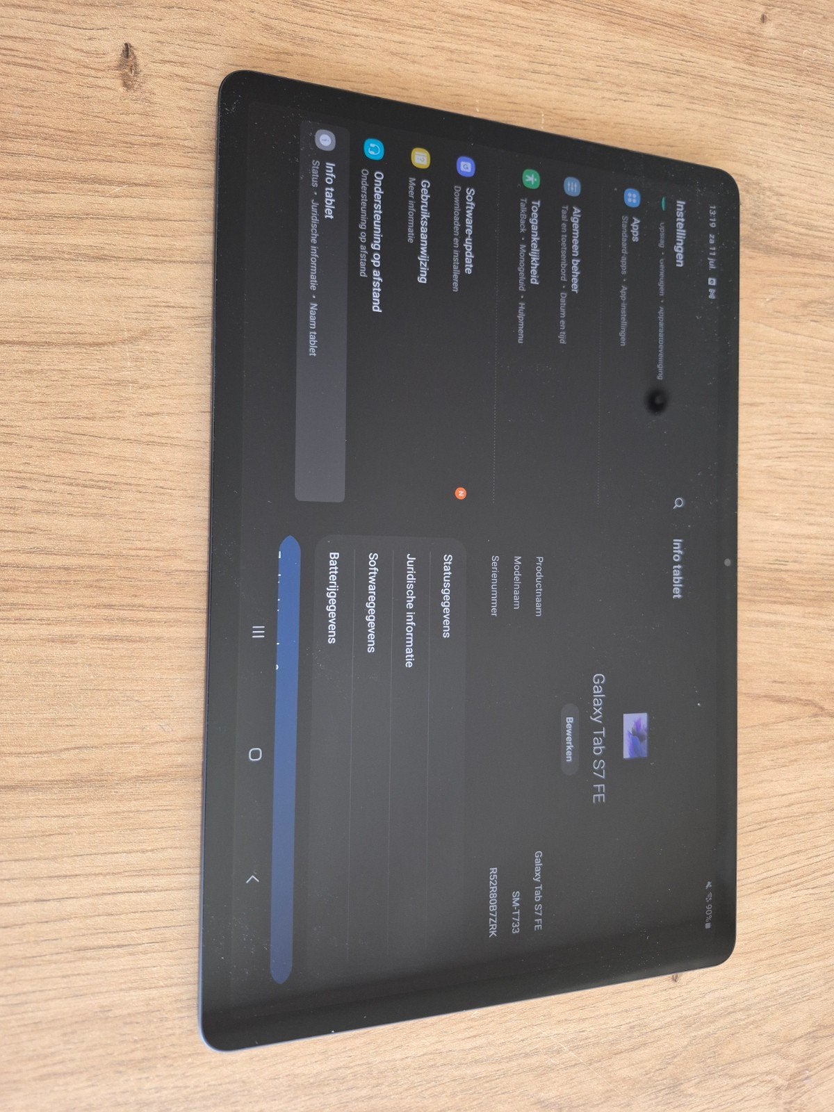 Samsung Galaxy Tab S7 FE - Zo goed als nieuw, Computers en Software, Windows Tablets, Galaxy Tab S7 FE, 12 inch, Ophalen of Verzenden