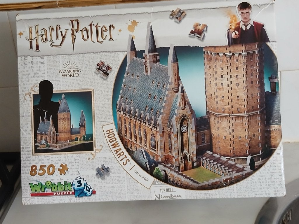 Wrebbit 3D Puzzel - Harry Potter Hogwarts Astronomy Tower, Verzamelen, Harry Potter, Ophalen of Verzenden, Zo goed als nieuw, Overige typen