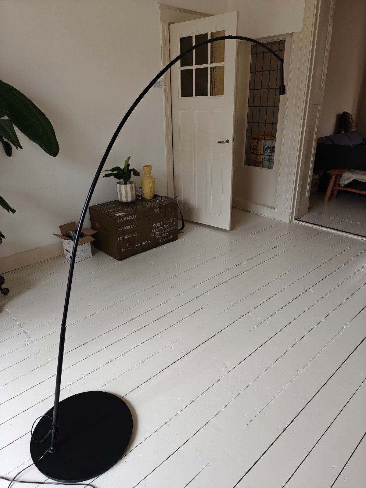 Ikea Skaftet stalamp, zwart staal, Ophalen, Modern, Scandinavisch, Zo goed als nieuw, Metaal