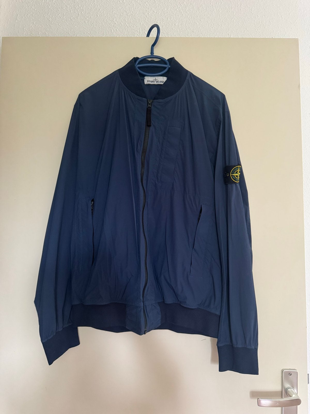Stone Island Skin Touch Nylon-TC Bomberjas - Maat M, Verzenden, Zo goed als nieuw, Overige maten, Blauw