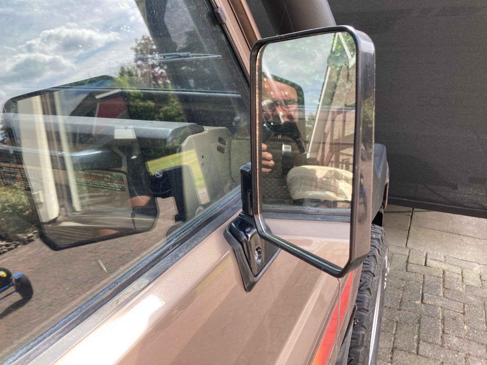 Rechter buitenspiegel Toyota LJ70/73, Ophalen of Verzenden, Gebruikt, Toyota
