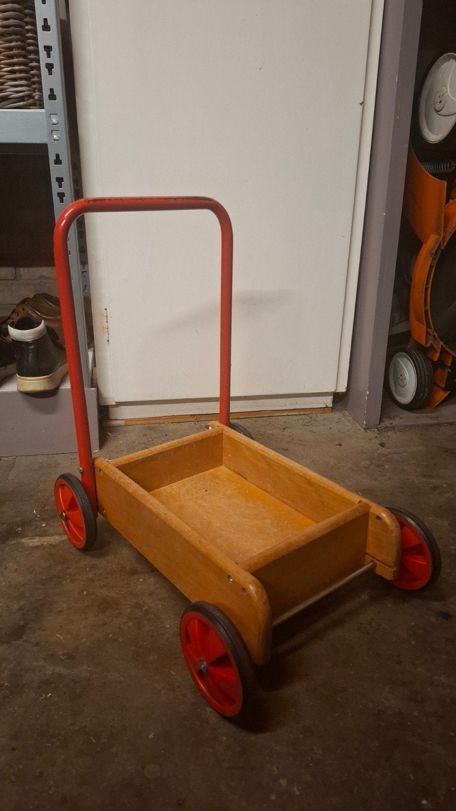 Duwkar / loopkar vintage, Ophalen, Gebruikt, Duw- of Trekspeelgoed
