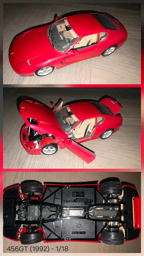 Bburago Ferrari 456 GT (1992), Ophalen of Verzenden, Gebruikt, Auto, Bburago