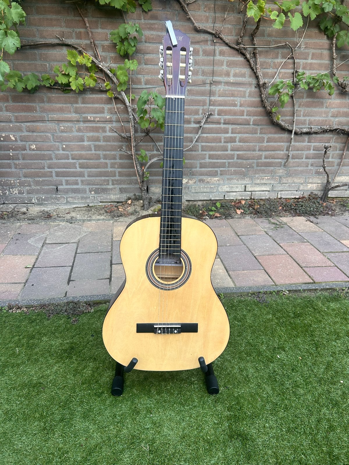 Klassieke gitaar met standaard, Muziek en Instrumenten, Ophalen, Gebruikt, Klassieke of Spaanse gitaar
