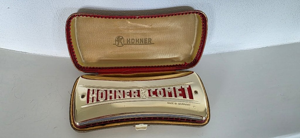 Hohner Komeet Originele doos, dubbelzijdig C en G Nieuwstaat, Muziek en Instrumenten, Blaasinstrumenten | Mondharmonica's, Ophalen of Verzenden