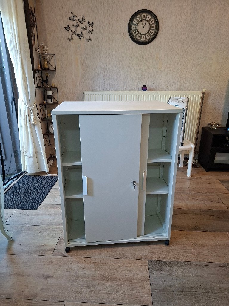 schoenenkasten/ opbergen, Huis en Inrichting, Kasten | Schoenenkasten, Ophalen, Zo goed als nieuw, Mooie wit kleur