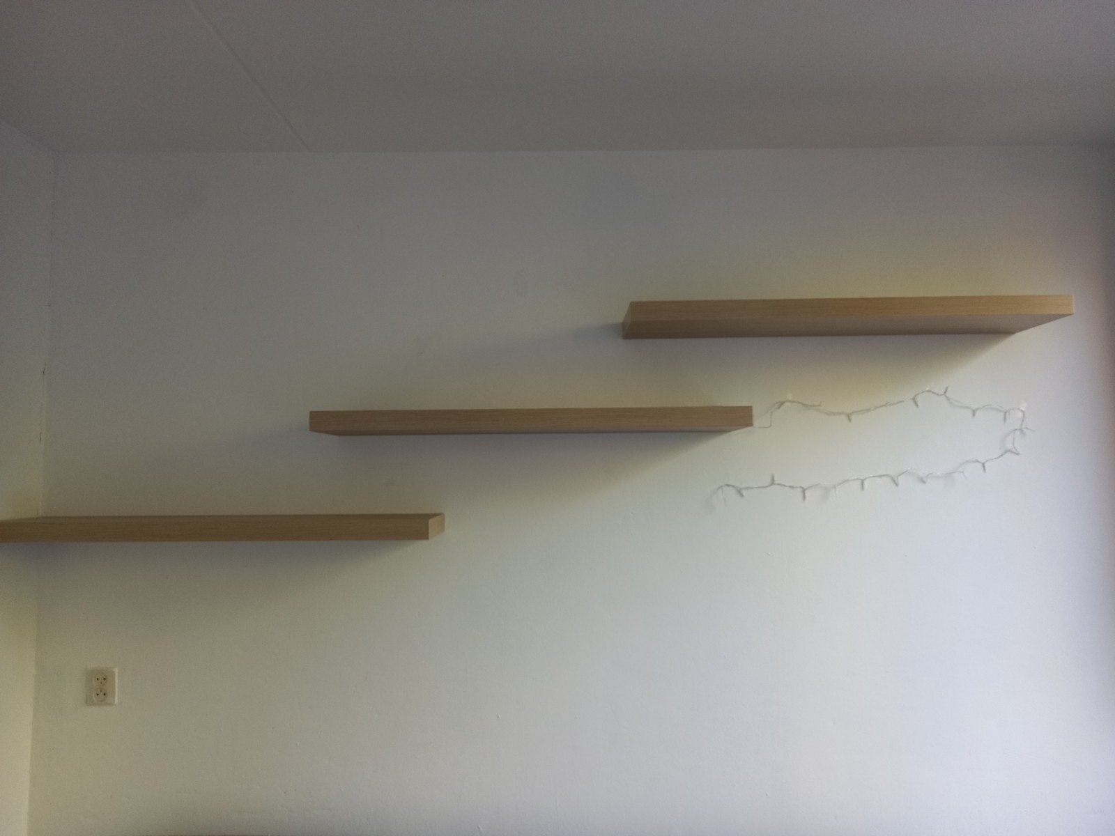 3 ikea wandplanken lack 110 cm, Ophalen, Gebruikt