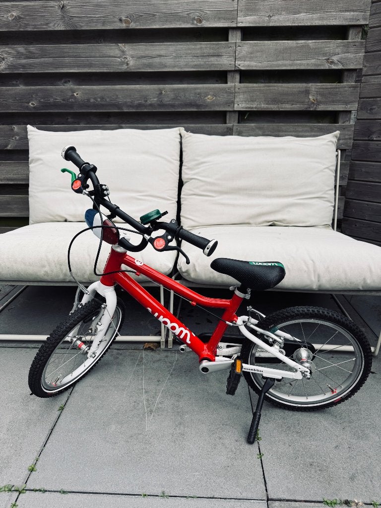 Leuke rode Woom 3 kinderfiets (16 inch), Ophalen, Gebruikt, 16 tot 20 inch, Woom