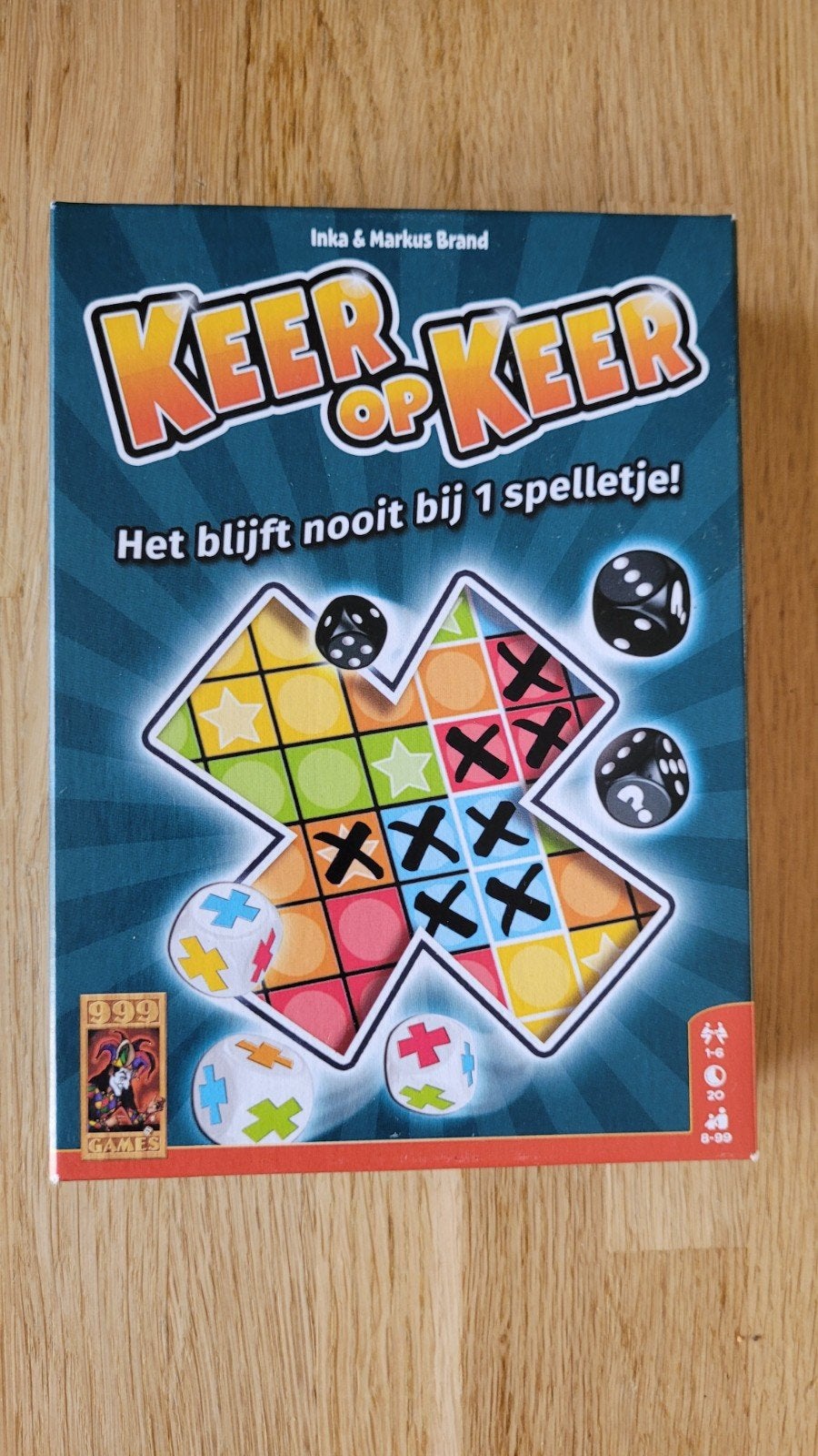 Keer op Keer dobbelspel - Zo goed als nieuw, Een of twee spelers, Ophalen of Verzenden, Zo goed als nieuw, 999 Games