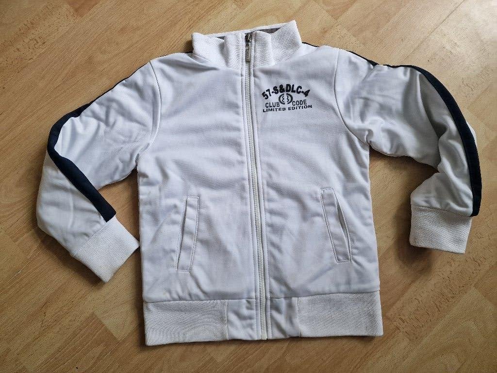 witte S&D Le chic vest, maat 128, Kinderen en Baby's, Ophalen of Verzenden, Zo goed als nieuw, Jongen, Trui of Vest