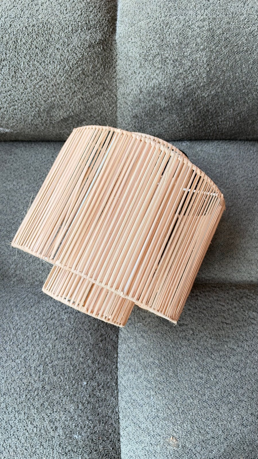 Bamboe hanglamp - Natuurlijke uitstraling, Huis en Inrichting, Ophalen, Gebruikt, Natuurlijk materiaal, E27 (groot)