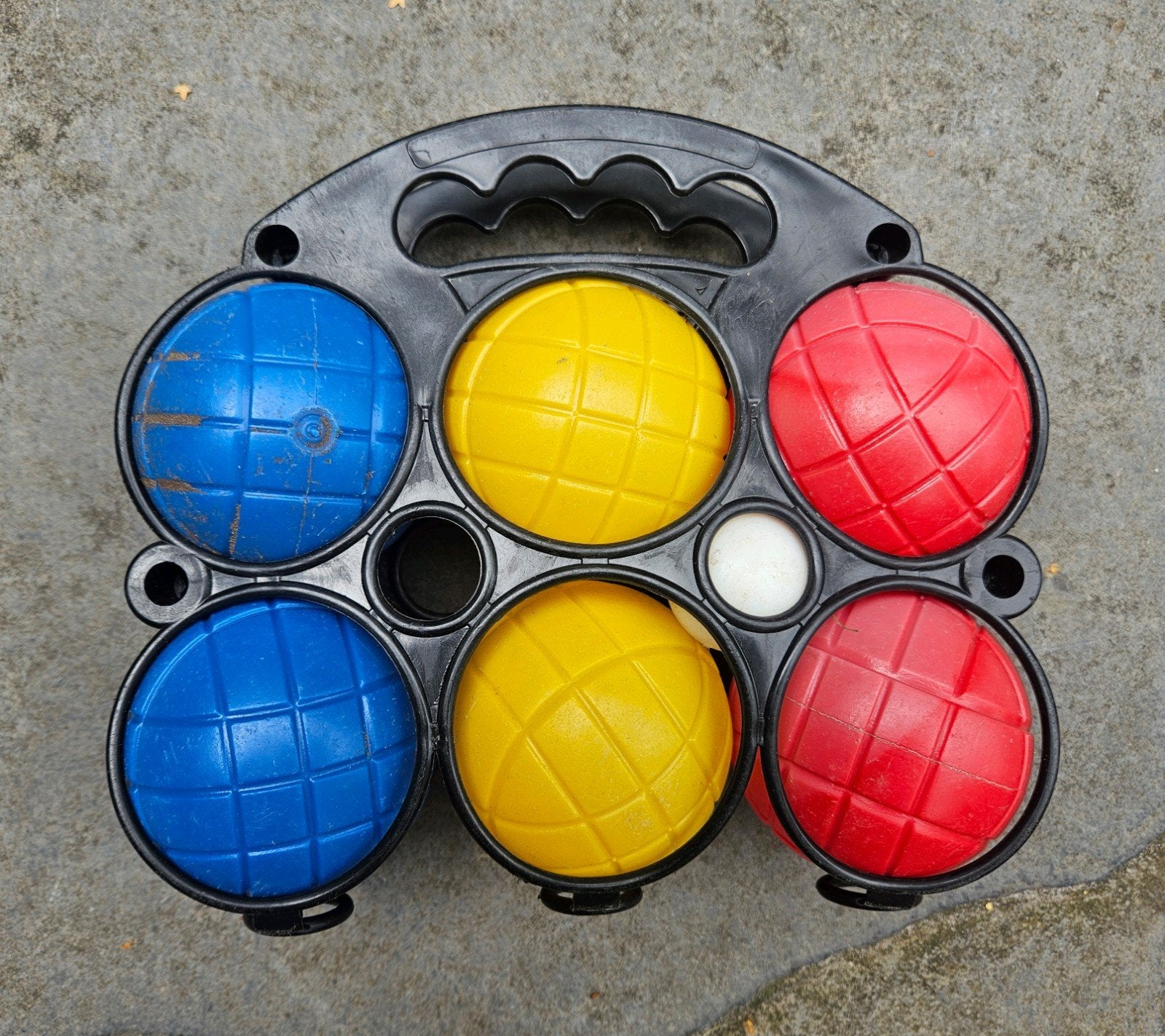 Jeu de boules, Ophalen, Gebruikt