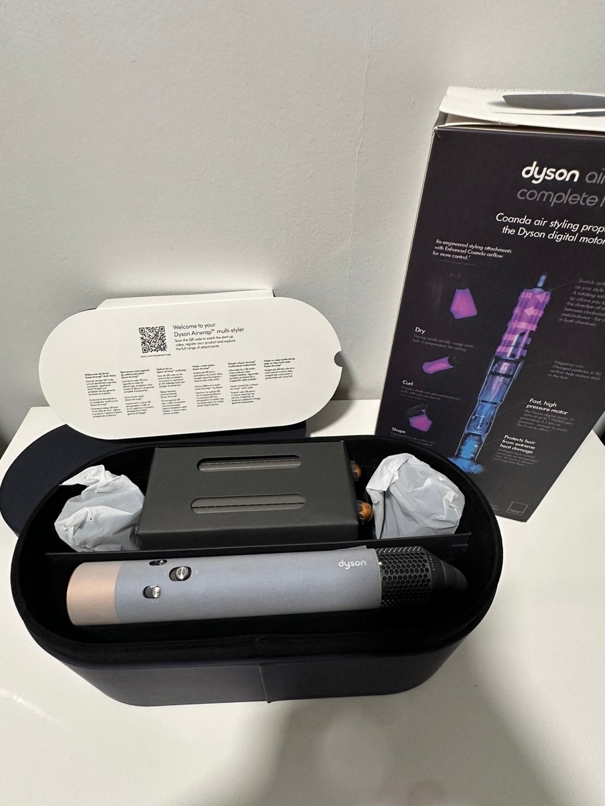 Dyson Airwrap HS05 Complete Long | Prussian Blue/Rich Copper, Verzenden, Nieuw, Föhn of Haardroger