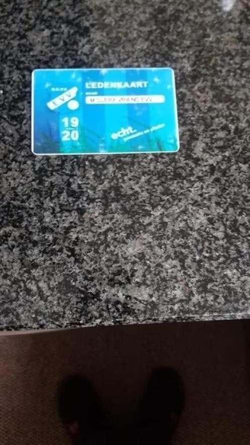 Oude seizoenkaart EVV, Verzamelen, Sportartikelen en Voetbal, Ophalen of Verzenden, Gebruikt, Overige binnenlandse clubs, Poster, Plaatje of Sticker