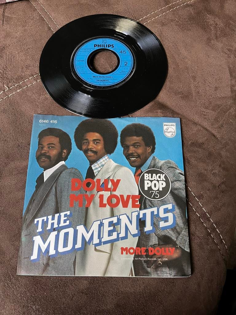 The Moments - Dolly My Love / More Dolly (Single), Cd's en Dvd's, Gebruikt, Originele persing, 7 inch, Single