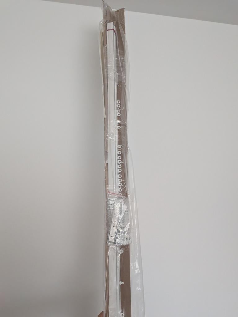 Maatwerk luxe gordijnrail 420 cm, Ophalen, 200 cm of meer, Wit, Nieuw