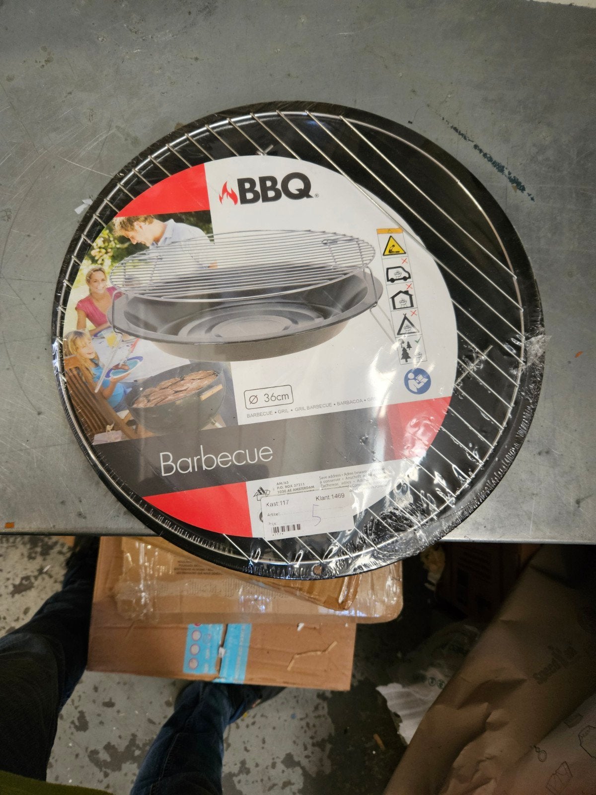 Compacte BBQ grill Ø 36cm - Ideaal voor onderweg of thuis, Ophalen