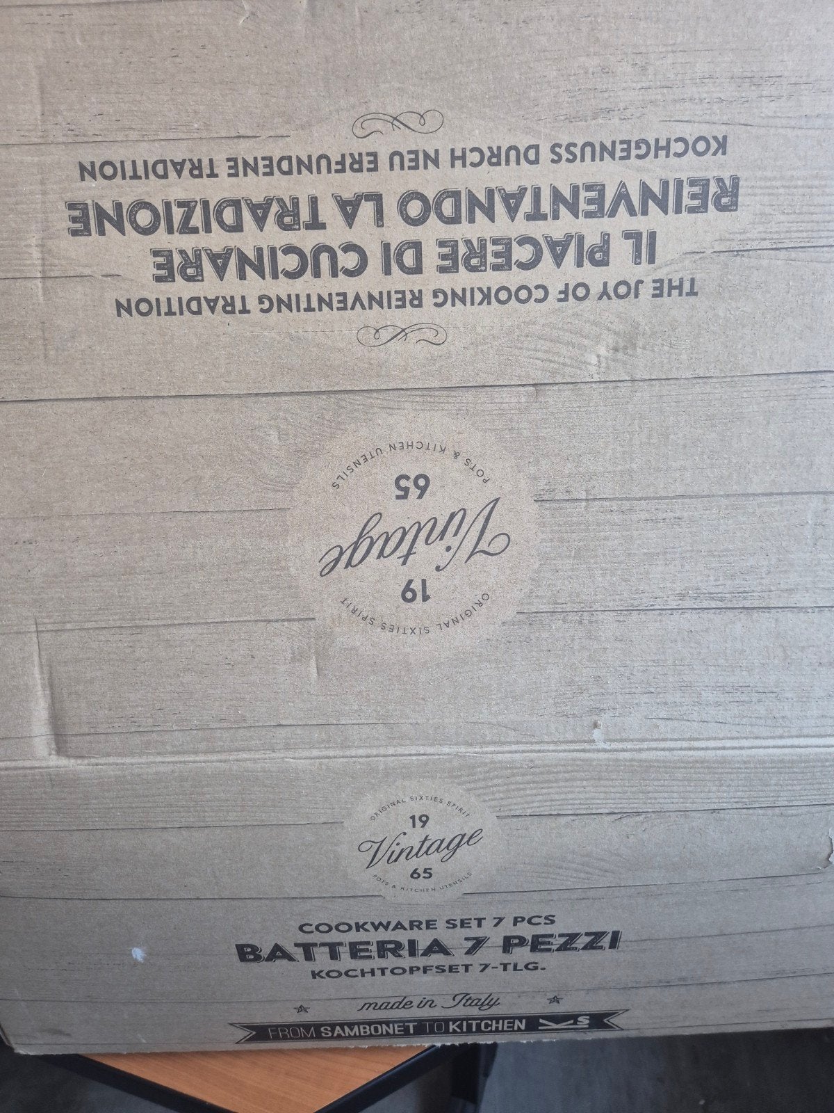 Sambonet 1965 Vintage Pannenset 7-delig - Nieuw in doos, Ophalen