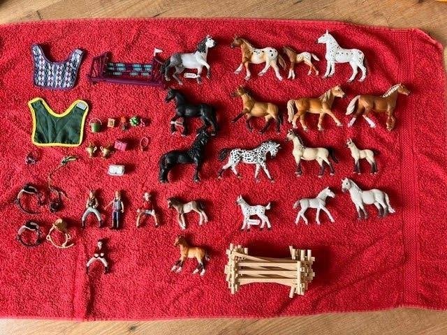 Mega schleich paarden pakket, Ophalen, Gebruikt