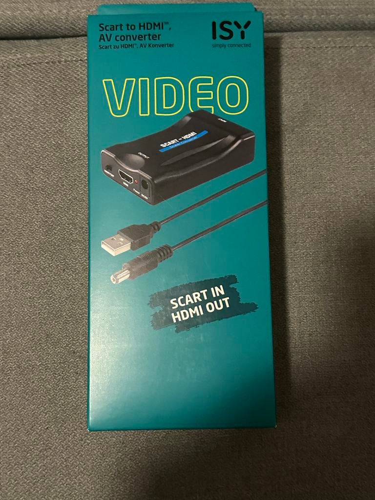 ISY Scart naar HDMI AV Converter - Scart In HDMI Uit, Ophalen of Verzenden, Nieuw