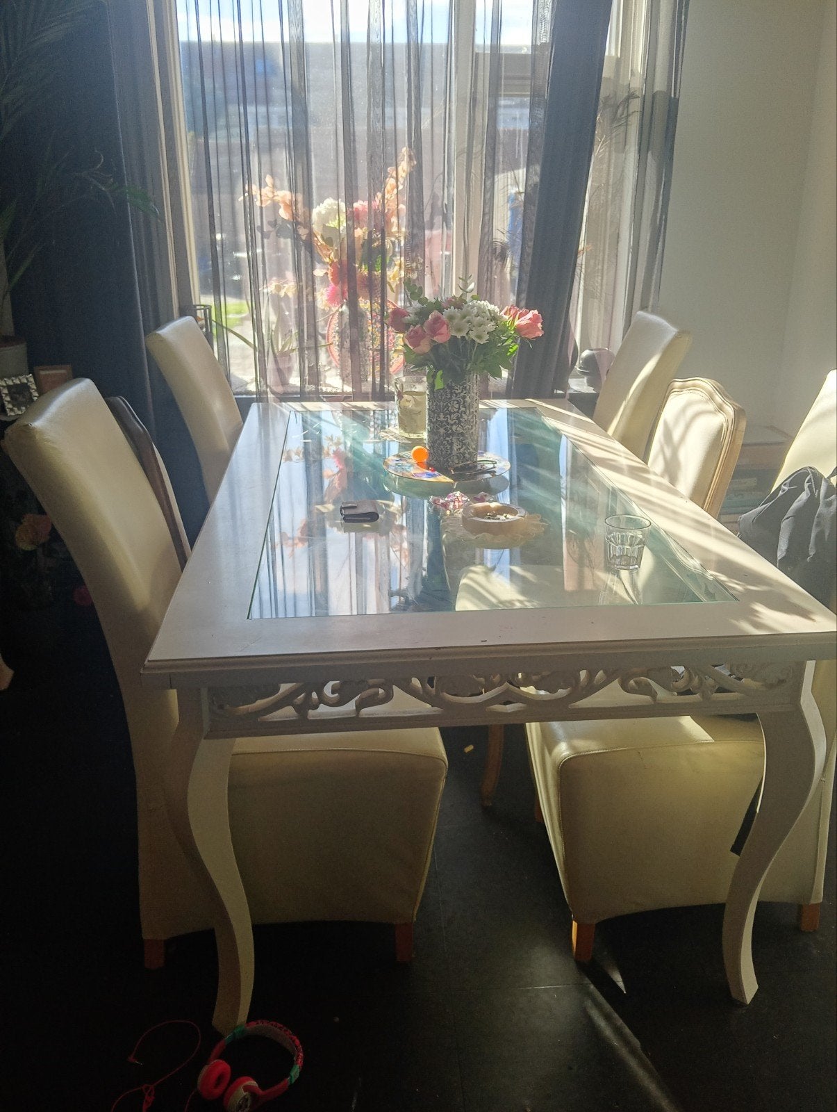 gratis eethoek, Huis en Inrichting, Complete eetkamers, Ophalen, Gebruikt, 4 tot 6 stoelen
