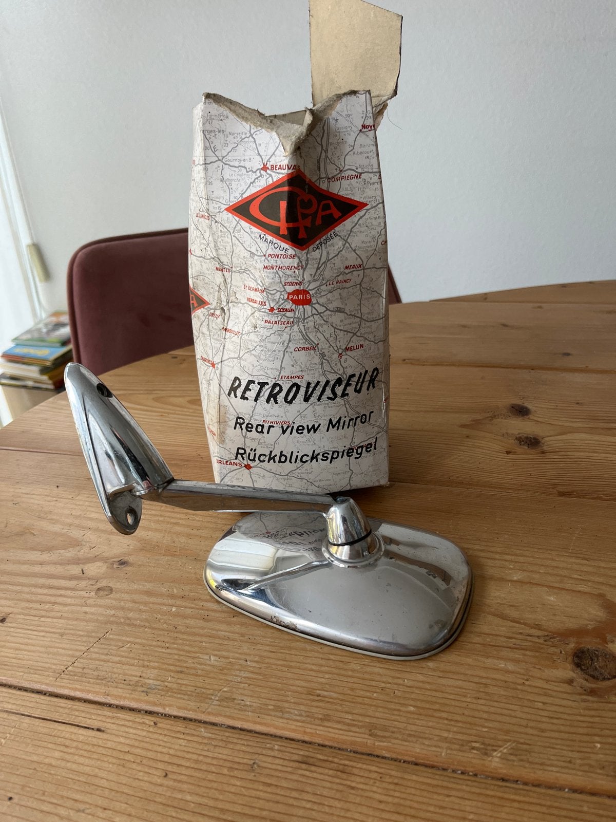Vintage CPA Buitenspiegel / Achteruitkijkspiegel - Nieuw in, Auto-onderdelen, Ophalen of Verzenden, Nieuw, Oldtimer onderdelen