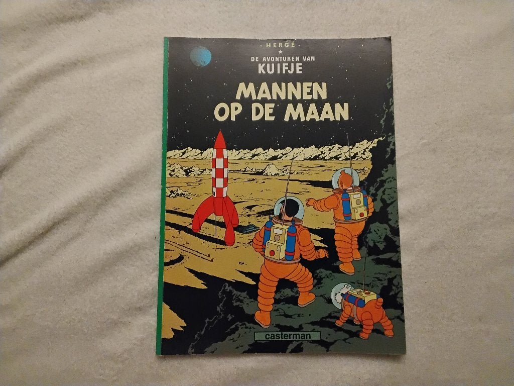 Kuifje tintin mannen op de maan, Eén stripboek, Ophalen of Verzenden, Gelezen