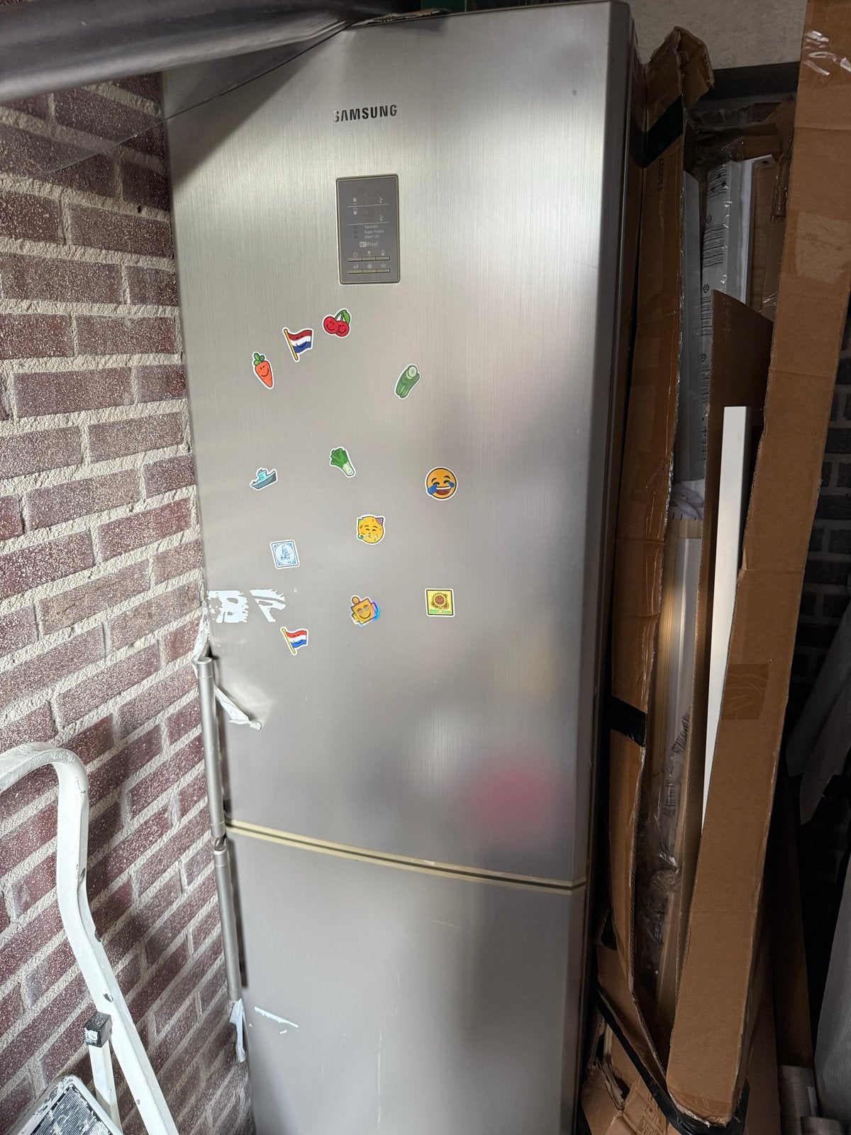 Samsung Koel-vriescombinatie - Gebruikt, Gebruikt, 200 liter of meer, 60 cm of meer, Met aparte vriezer