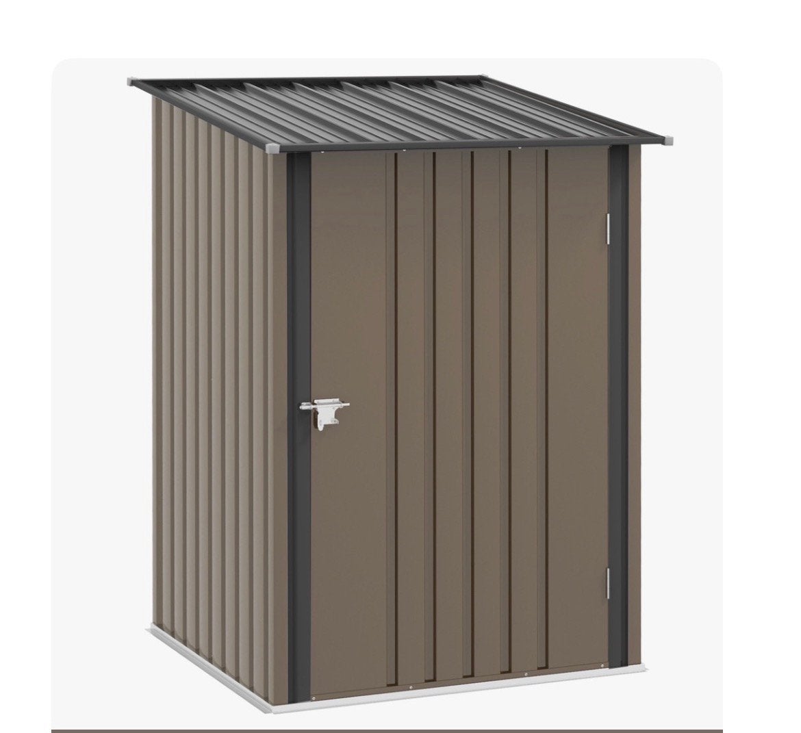 Stalen tuinhuis beige L160xB100xD103cm Nieuw in doos!, Tuinhuis, Nieuw, Minder dan 200 cm, Zonder ramen