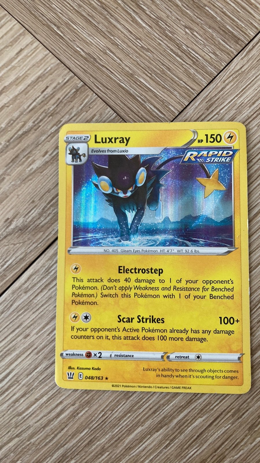 Pokémon Kaarten: Luxray, Luxio, Shinx (Rapid Strike), Ophalen of Verzenden, Zo goed als nieuw, Meerdere kaarten