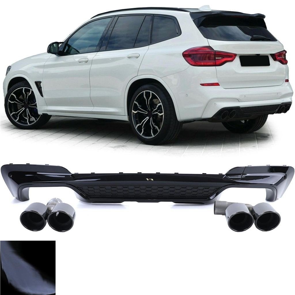 Diffuser Uitlaatsierstuk Voor Bmw X3 G01 M Pack Glans Zwart, Verzenden, Automotive Parts, A.parts@hotmail.nl, Trasmolenlaan 12 3447 GZ Woerden