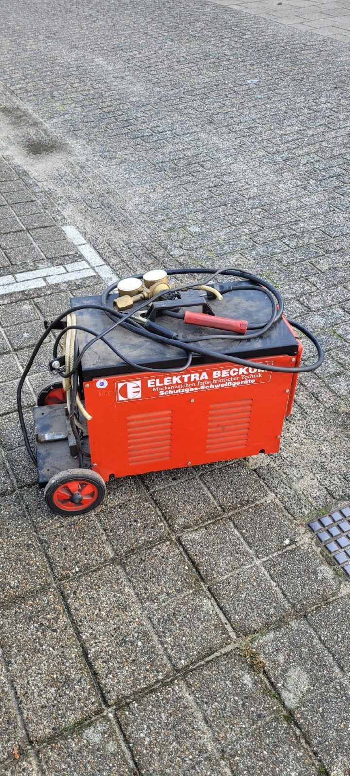 MIG/MAG Lasapparaat Elektra Beckum - Compleet en Werkend, Ophalen, Gebruikt, Minder dan 150 ampère, Co2