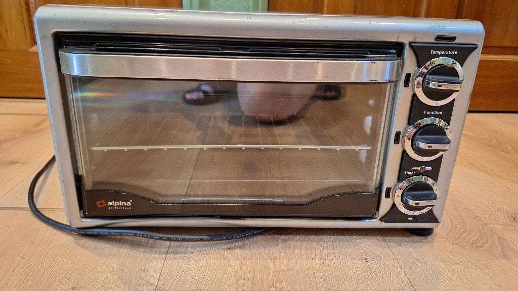Alpina mini oventje (campingformaat), Witgoed en Apparatuur, Ovens, Ophalen, Minder dan 45 cm, Minder dan 45 cm, Vrijstaand