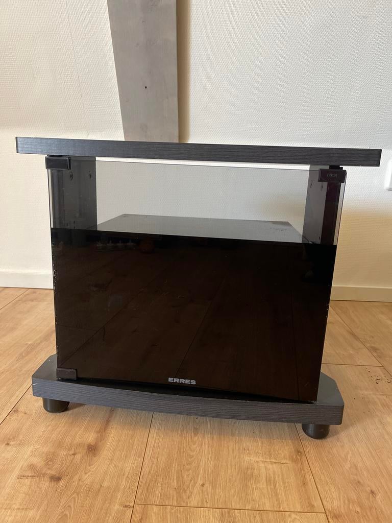 Erres TV-meubel / audiomeubel met glazen deur/platen, Ophalen, Gebruikt, 50 tot 100 cm, Minder dan 100 cm