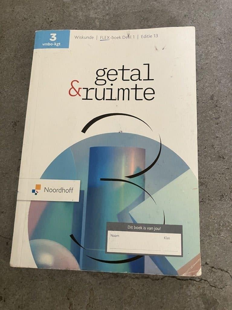Getal & Ruimte 13e ed vmbo-kgt 3 FLEX leerboek deel 1, Ophalen of Verzenden, Gelezen, VMBO