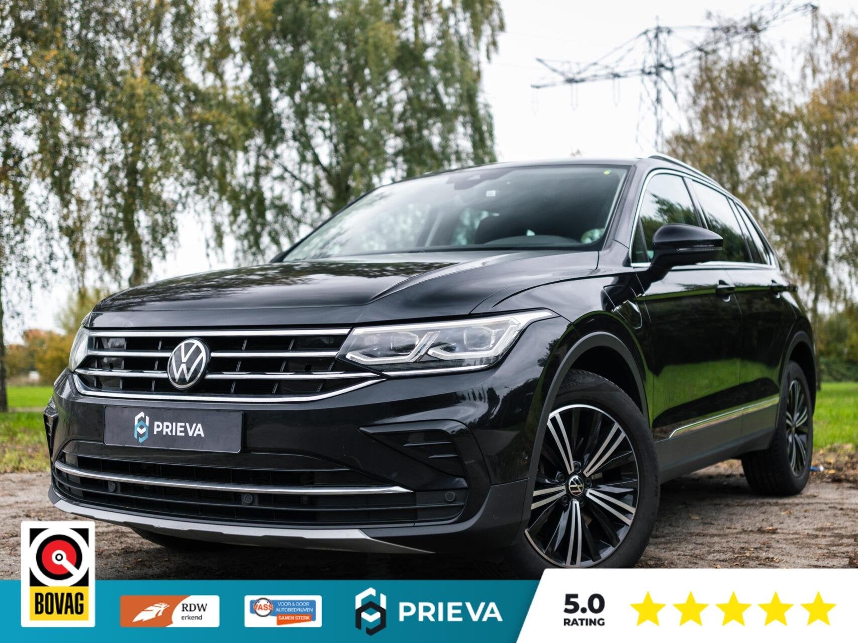 Volkswagen Tiguan 1.4 TSI eHybrid Elegance – Innovatief, k, Auto's, Zwart, Alcantara, Zwart, Hybride Elektrisch/Benzine