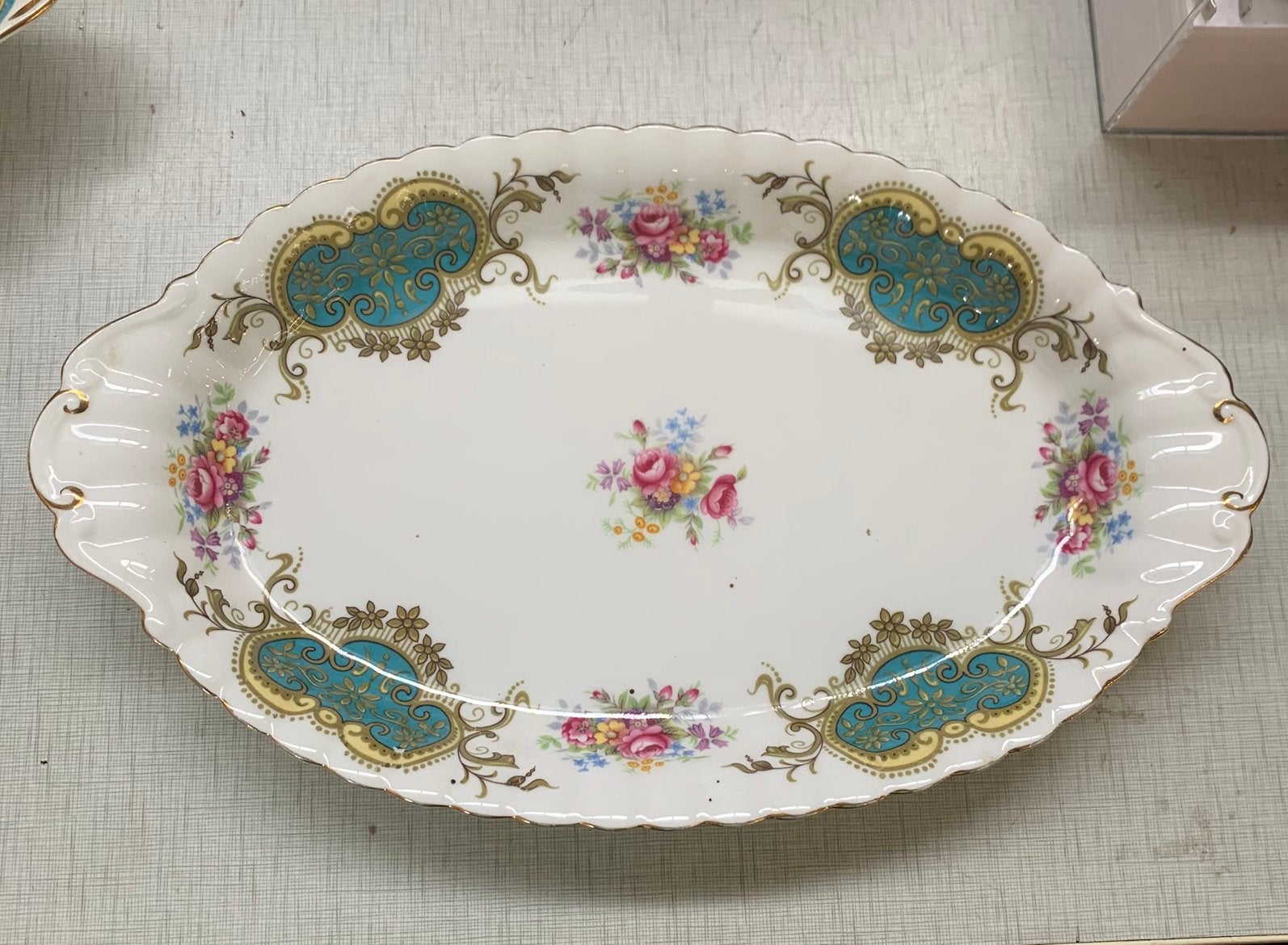 vintage serveerschaaltje etagèreschaal Royal Albert Berkeley, Ophalen of Verzenden