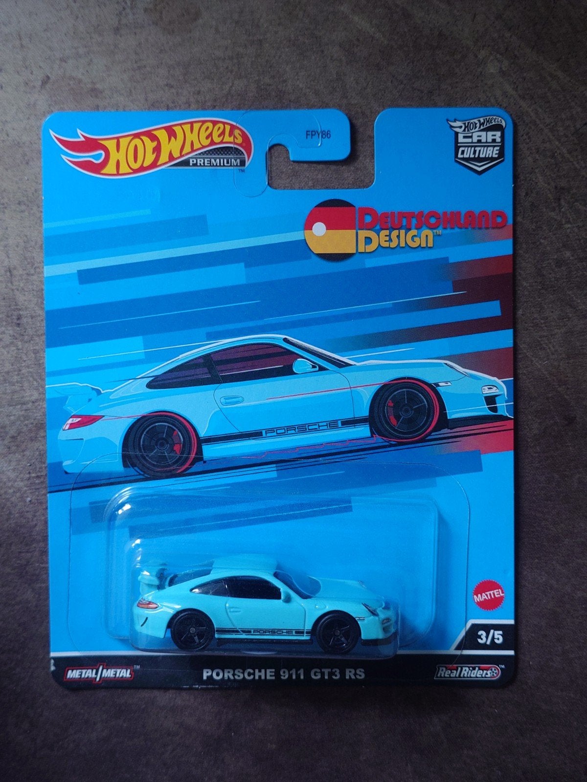 Hot Wheels Premium Porsche 911 GT3 RS Deutschland Design, Ophalen of Verzenden, Nieuw