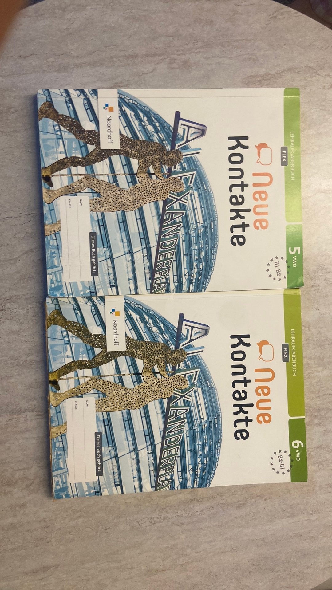 Duits bovenbouw klas 4 en 5 vwo boeken neue kontakte, Ophalen of Verzenden, Zo goed als nieuw, Frankrijk, Landkaart