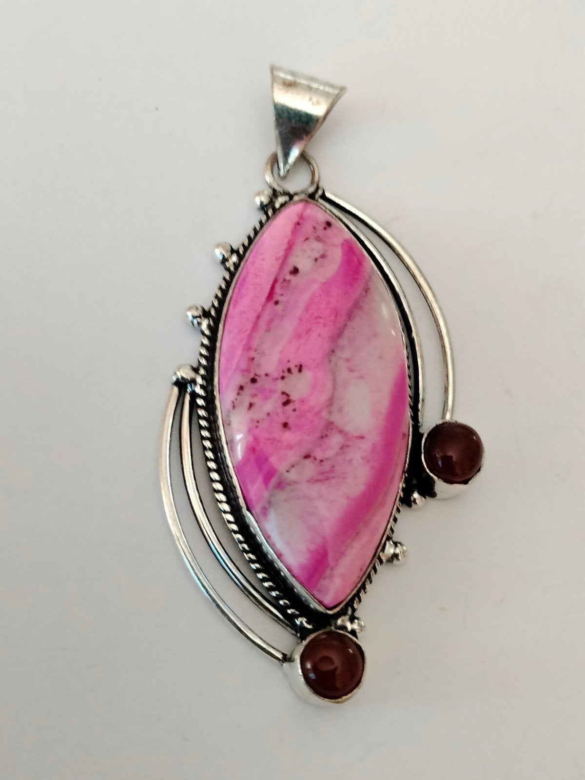Zilveren hanger met dentric Opal, Overige voorstellingen, Verzenden, Nieuw, Roze