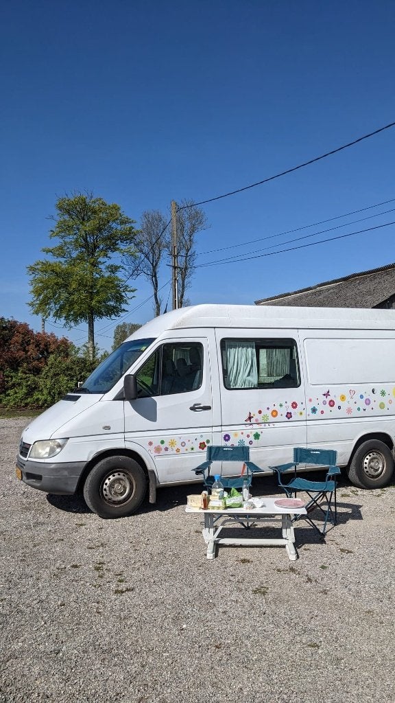 Kampervan: Mercedes-Benz Sprinter 2005, 129 pk, 2800 kg, Wit, Origineel Nederlands